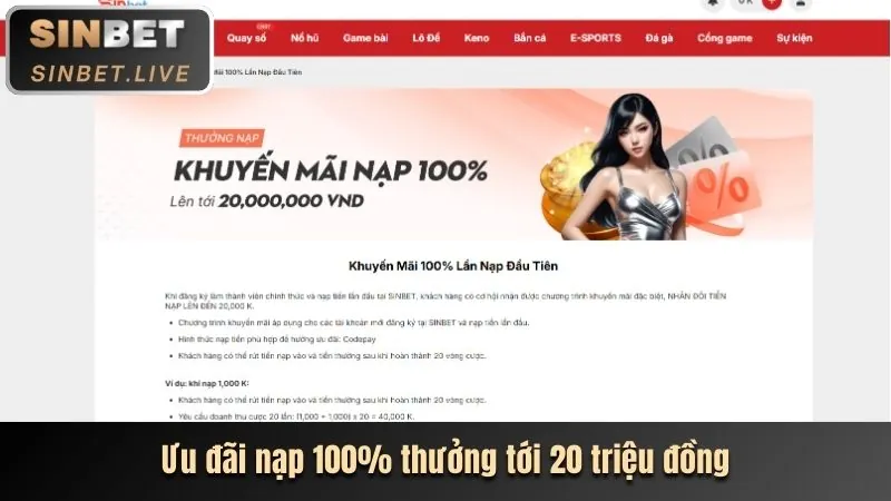 Hoàn trả hàng ngày không giới hạn KV999